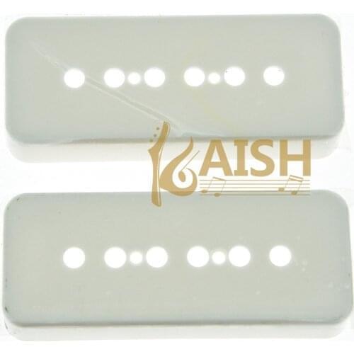 KAISH Set of 2 Soap bar Guitar Pickup Covers P90 Pickup Cover White fits LP