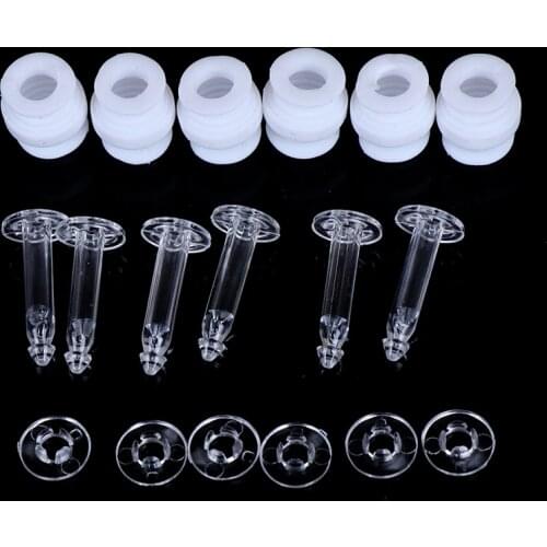 New 6pcs Phantom Gimbal Camera White Shockproof Rubber Damper Anti Vibration Ball + 6pcs White Anti Dropping Pins