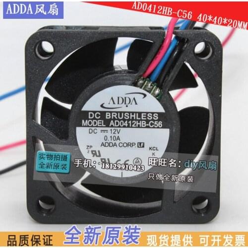 NEW ADDA AD0412HB-C56 4020 12v 4CM cooling fan