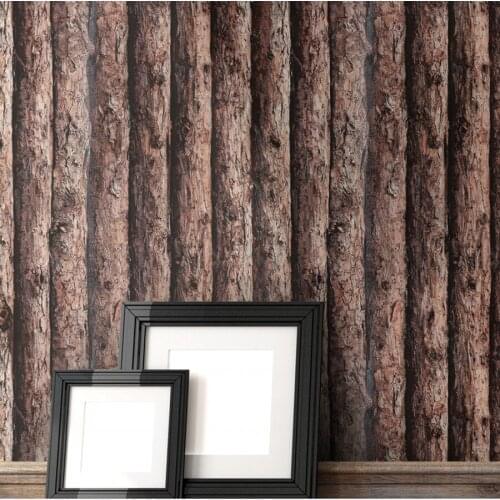 Beibehang wood Wallpaper for wall 3d Rustic Texture wall sticker Vinyl papel de parede 3d Wall Paper roll TV Background backdrop
