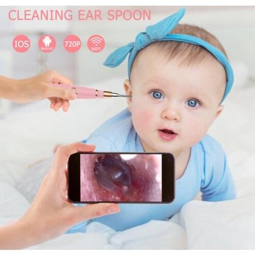 Otoscope WiFi Visual Ear Cleaning 3.9mm HD 720P Ear Pick Camera Endoscope Ear Care Health Tool