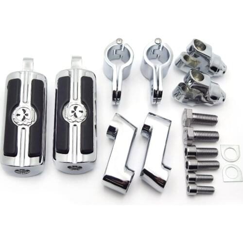 Aftermarket free shipping motorcycle parts 1" Rider Foot Pegs Clamps For Honda VT750 VT1100 VTX1300 VTX1800 Magna