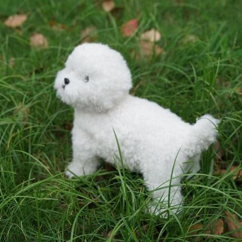 Realistic Plush Teddy Dog Doll Simulation Dog Stuffed For Pet Animal Toys Toys Simulation Lovers For Kids Model M4R8