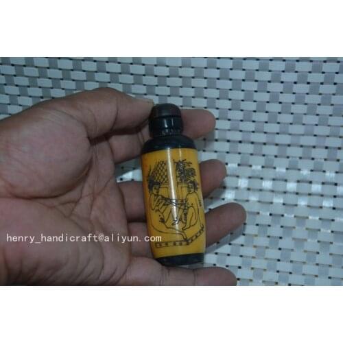 Rare Qing Dynasty bone snuff bottle,Love,##094,Free shipping