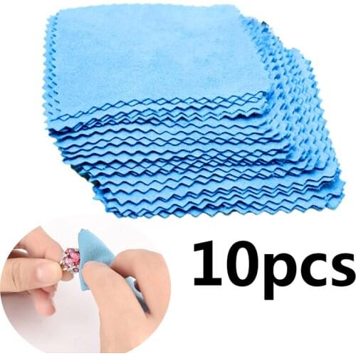 Wholesale10pcs/lot Of Square Glasses Camera Lens Screen Cellphone Cleaner Cleaning Cloth Microfibre Jewelry Polishing Clothes