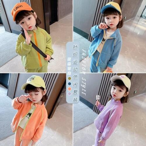 Girls Sport Clothes Jacket + Pants Girl Clothes Spring Autumn Clothes Girl Casual Style Kid Clothes