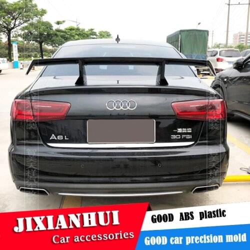 For Audi A6 Sedan Universal TF Spoiler 2006-2018 Audi A7 A8 Spoiler ABS plastic Material Car Rear Wing Color Rear Spoiler