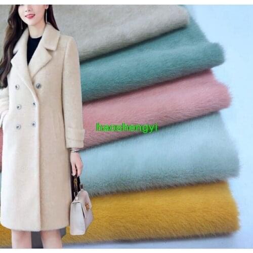 High-grade small gold mink imitation mink long and short plush garment fabric
