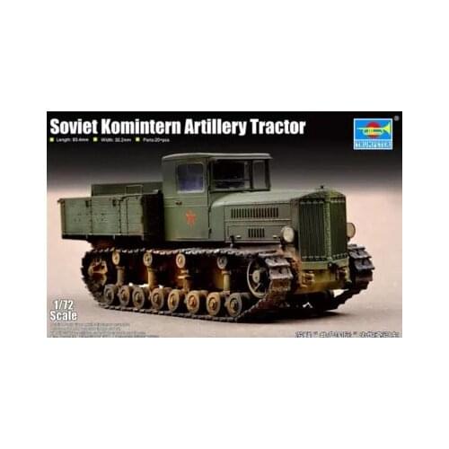 1:72 Soviet Communist International Artillery Tractor Truck Military Assembly Model