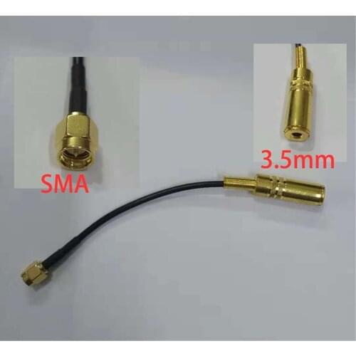 1PC SMA male to 3.5mm female converting cable SDRPLAY 1A antenna adapter cable
