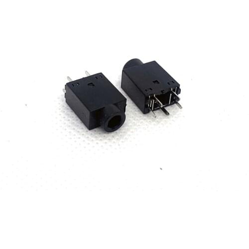 10Pcs Black PJ-358 DC30V 1A 3.5MM Audio Socket Connector Vertical 5Pin DIP-5PJ358