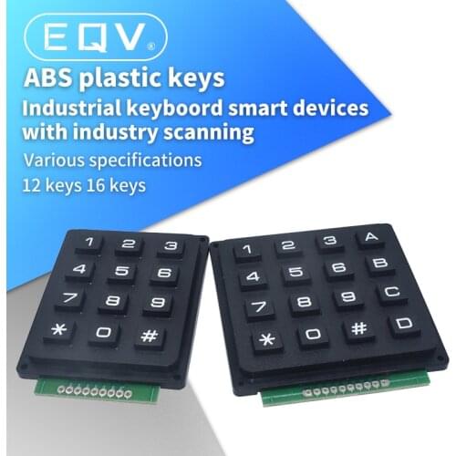 12 16 Key 4*4 4*3 Membrane Switch Keypad 4 x 4 4 x 3 Matrix Array Matrix keyboard membrane switch keypad for arduino