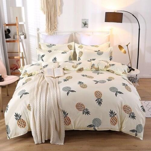 2020 New Bedding Sets For Cool Summer Double sided Bed Linings Concise Style Quilt Cover Bed Sheet Pillowcase Cover Bed 4pcs