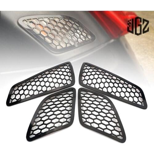 4 pcs Motorcycle Aluminum Headlight Cover Trim Net Protector Lamp Mesh Guard For VESPA GTS 125 250 300 2017 - 2019 Accessories
