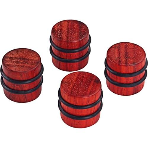 4pcs Electric Guitar Bass Tone Volume Wood Speed Control Knobs