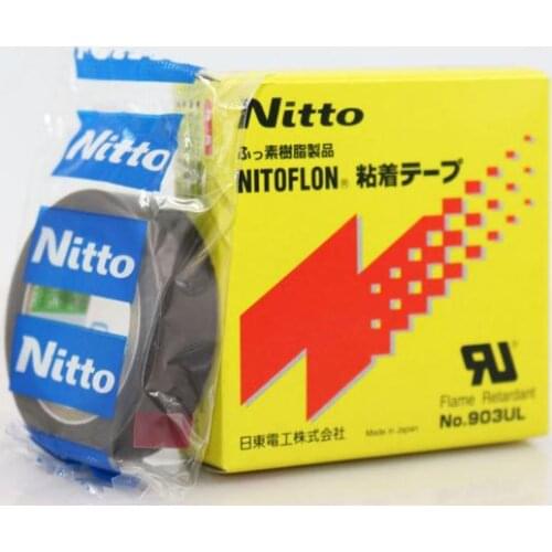 50Rolls/Lot High Quality Nitto Denko Tape 903UL Nitoflon Silicone Adhesive Tape (T0.08mm*W13mm*L10m)
