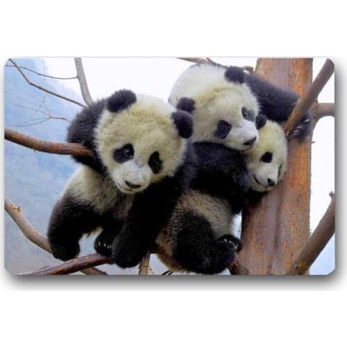 Panda Kitchen Mat Custom Anti-slip Area Rugs Living Room Balcony Bathroom Carpet Set Doormat Bath Mats Bedroom Tapete