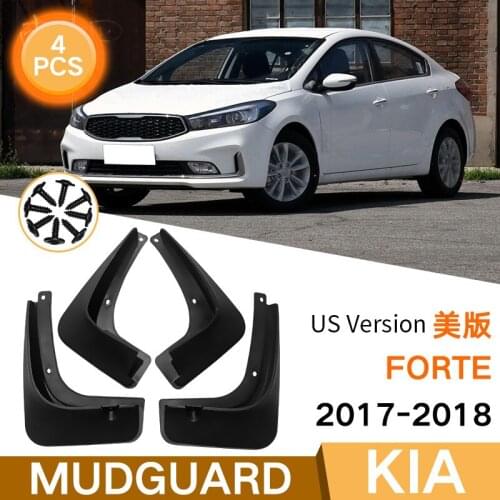 For Kia Forte US Version 2009-2021 Set Molded Mud Flaps Mudflaps Splash Guards Front Rear Mud Flap Mudguards Fender Accessories
