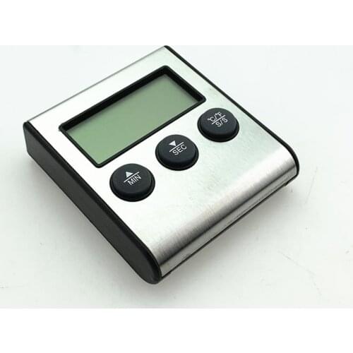 Digital BBQ Meat Thermometer Grill Oven Thermomet With Timer & Stainless Steel Probe Cooking Kitchen Thermometer