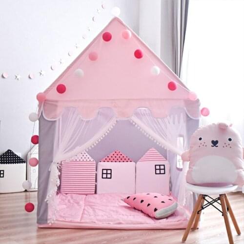 Children Toys Tent Baby Princess Playhouse Super Large Room Crawling Indoor Outdoor Tent Castle Princess Living Game Ocean Balls