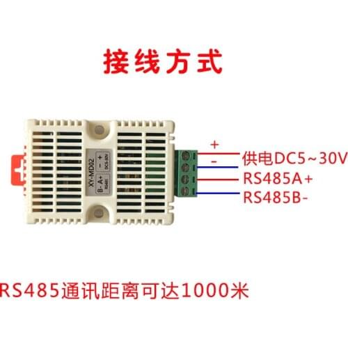 Humidity/Temperature Transmitter Modbus SHT20 Sensor Industrial Grade High Precision Temperature and Humidity Monitoring