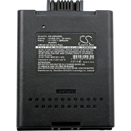 Cameron Sino 2600mAh Battery SB-MX9-L for Honeywell MX9380, MX9381, MX9382, MX9383, for LXE FC3, MX9, MX9380, MX9381, MX9H