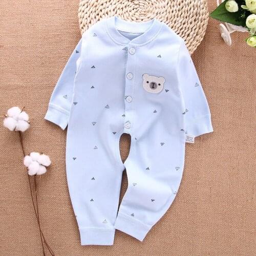 Spring Infant Baby Girls Boys Rompers Open Crotch Jumpsuit Long Sleeve Ropa Bebes Cotton BodySuits Toddler Girl Autumn Romper
