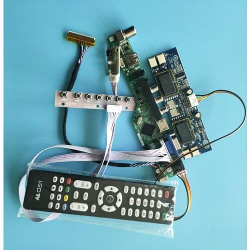 Kit for LTM190EX 4 lamps 1280x1024 Remote LCD Controller Board AV TV VGA USB LED LVDS Panel Monitor HDMI LCD 30pin Screen Audio