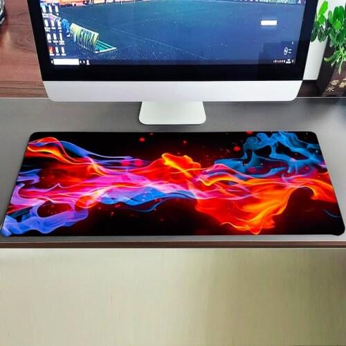 Computer Mat Big Art Mousepad White Black Desk Protector Pad on The Table Pads XXl Mouse Pad Extended Pad Deskmat Office Carpet