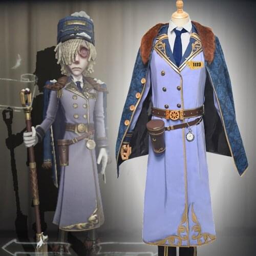 Game Identity V Cosplay Costumes Survivor Andrew Kreiss Gravekeeper Cosplay Costume Train Conductor Skin Uniforms Clothes Hot