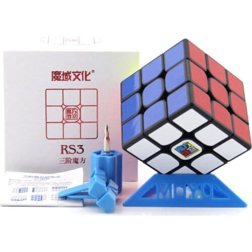 MoYu MF3RS3 3x3x3 Cube Magic Cube V3 Black or Stickerless Mofangjiaoshi 3Layer Puzzle Cube Toys For Children