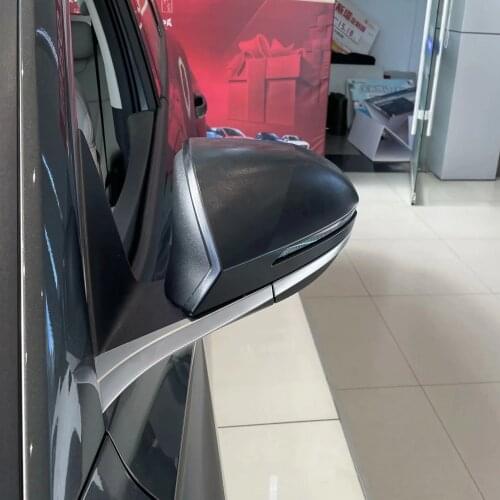 For Hyundai Tucson NX4 2021 2022 Carbon Fiber Side Door Rearview Mirror Cover Trim Protection Sticker Car Styling Accessories