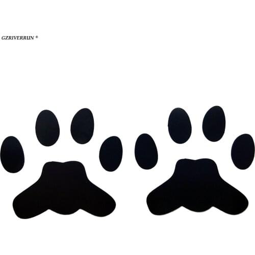 Free shipping Cat Dog PAW PRINTS 10 Paws Vinyl Decals Stickers Car Vehicle Decoration Lynx Hare Puppy Cute Animal Motorcycle