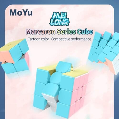 Newest 2020 Moyu Meilong Marcaron series 2x2x2 3x3x3 magic cube 4x4x4 5x5x5 magnet puzzle cube jinzita cubo magico