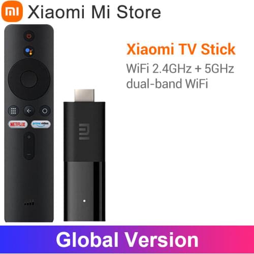 Global Version Xiaomi Mi TV Stick Android TV 9.0 1080P HDR 1GB RAM 8GB ROM Bluetooth 4.2 Mini TV Dongle Wifi Google Assistant