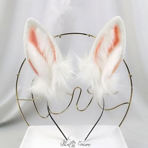 Rabbit ears cute rabbit simulation headband cos Free Shipping X