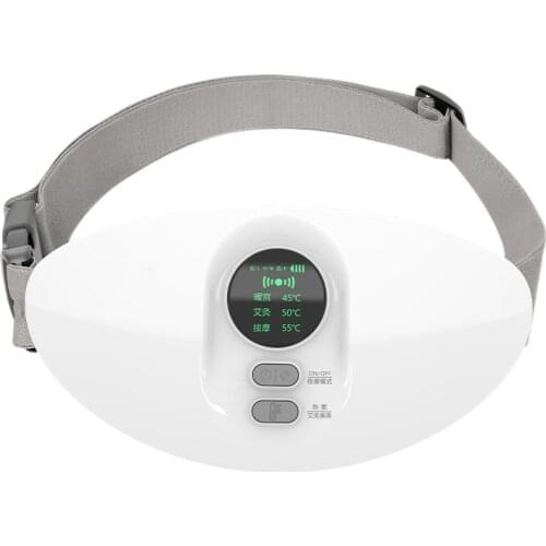 Smart Warm Palace Belt USB Charging Vibration Heated Electric Abdominal Massage Can Relieve Waist and Abdominal Pain