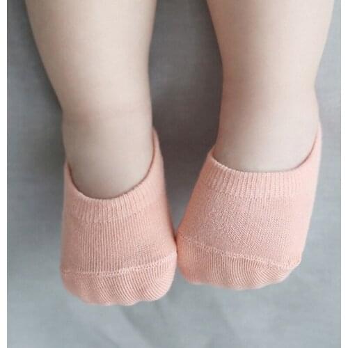 10Pairs/lot Candy Color New Born Baby Sock Floor Short Anti Slip Ankle Socks for Infant Boys Girls Solid Color