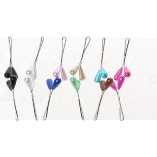40GB 12Pcs Muslim Hijab Scarf Cardigan Shawl Safety Pins Clips Pearl Brooch Jewelry