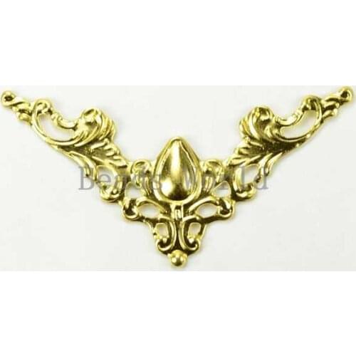 Best Quality Wholesale 50 Pcs Carving Book Scrapbooking Connector Findings Album Folders Collar Decorative Corner 41x41mm