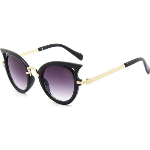 Newest Kids Metal Legs Sunglasses Girls Brand Cat Eye Children Glasses Boys UV400 Lens Baby Sun glasses Cute Eyewear Shades Gogg