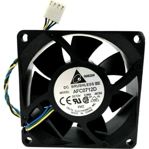 For DELTA AFC0712D 7025 7CM 12V 0.66A High Airflow Cooling Fan Cooler Replacement Parts
