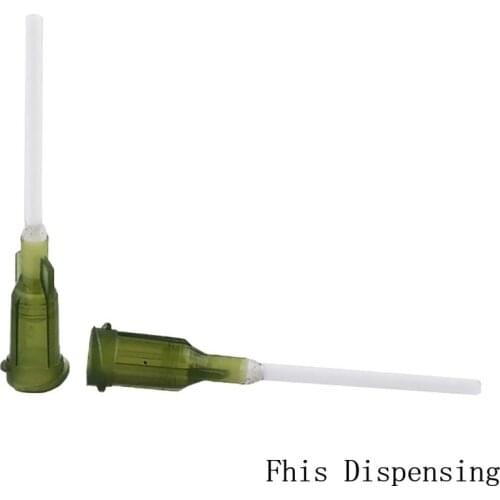 Glue Dispensing Needle Tube Length 25mm 1 Inch 14G PP Flexible Needle Pack of 20