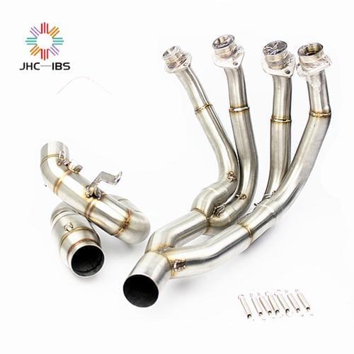 Motorcycle Mufflers Slip-on Front Exhaust Pipes Slip-on For YAMAHA YZF-R6 YZFR6 YZF R6 2006 2007 2008 2009 2010 2011 2012-2018
