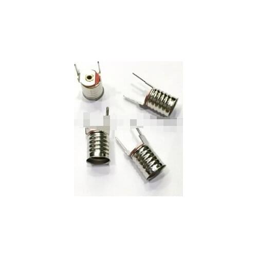 Copper e10 lamp bracket light holders with rings for PCB board