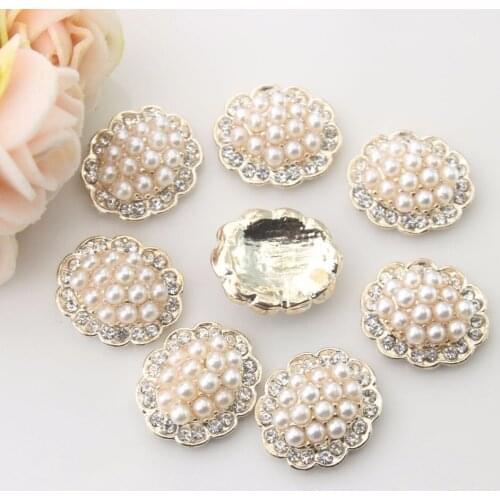 20mm 4/5" 2017 Time-limited Top Fashion Christmas Rhinestones Plating Flatback Oval Customized For Garment 10pcs Costura Buttons