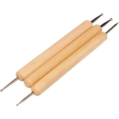 Copper Ball Stylus Tool Sets for Embossing Pattern Clay Sculpting Professional Perfect