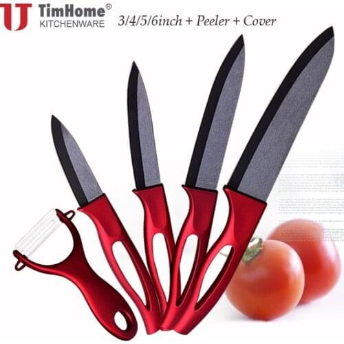 Beauty Gifts Zirconia Ceramic Knife Set Kitchen knives fruit paring knife 5"6"with covers