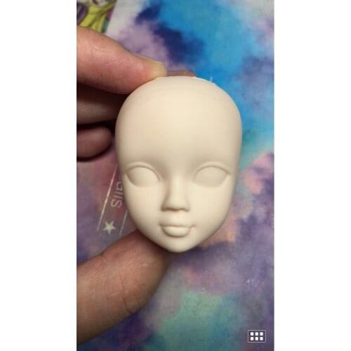 New arrival plastic heads for 1/6 doll without make up DIY