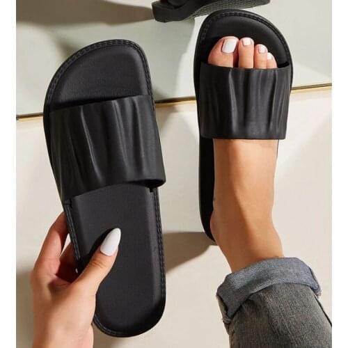 New Women Home Slippers Summer Non-slip Indoor Bathroom Sandals EVA Flat Shoes Women Girl Flip Flops Slides Sandalias 2022
